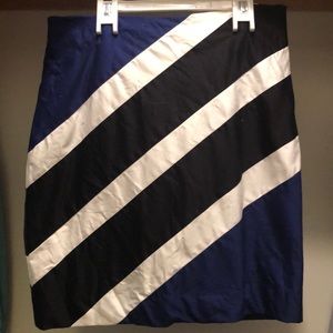 Black,blue, and white skirt